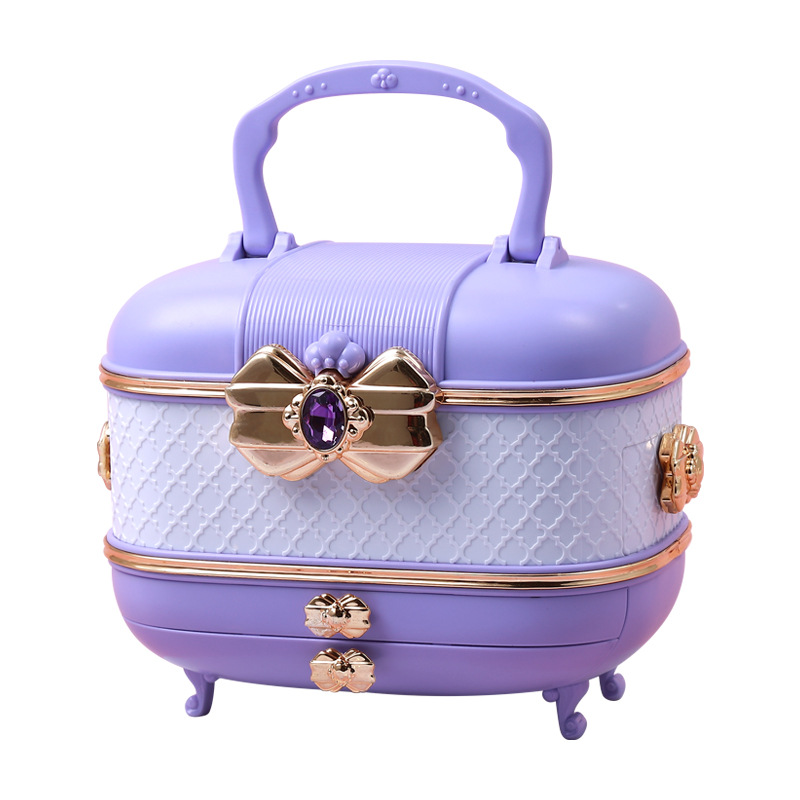 Picture of Children's Girl Princess Makeup Box Cosmetic Eye Shadow Nail Polish suit Gift Box Cross-border Amazon New Toys
