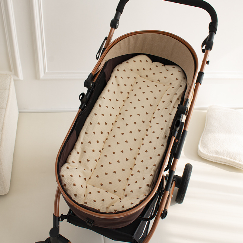 Picture of Autumn and Winter Crib Pea Velvet Comfortable Gauze Mattress Baby Mattress Children's Cotton Cushion Bed