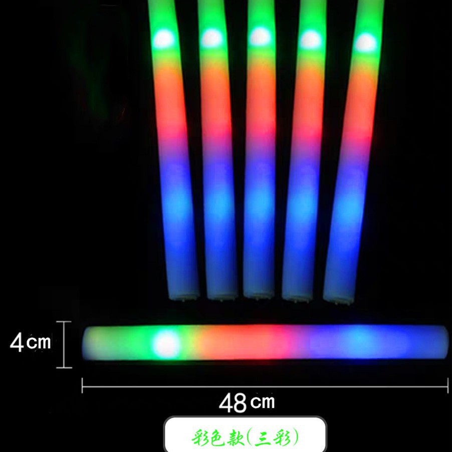 Picture of Sponge Glow Stick LED Large Concert Colorful Glow Stick Foam Stick Glow Stick Printed LOGO
