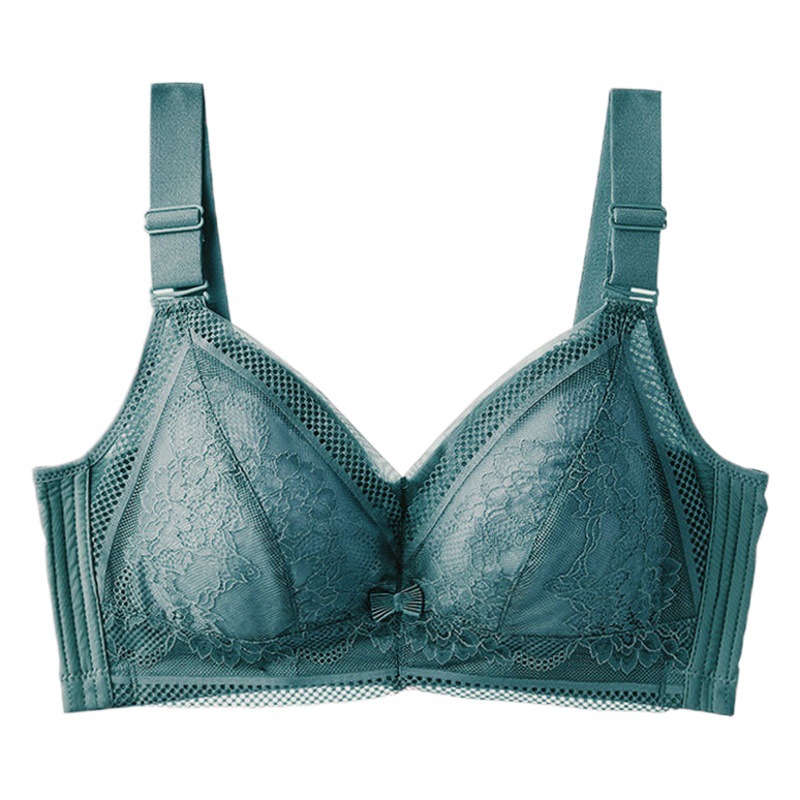 Women's underwear wireless big chest slimming bra plus size push up adjustable breast-collecting anti-sagging summer super thin