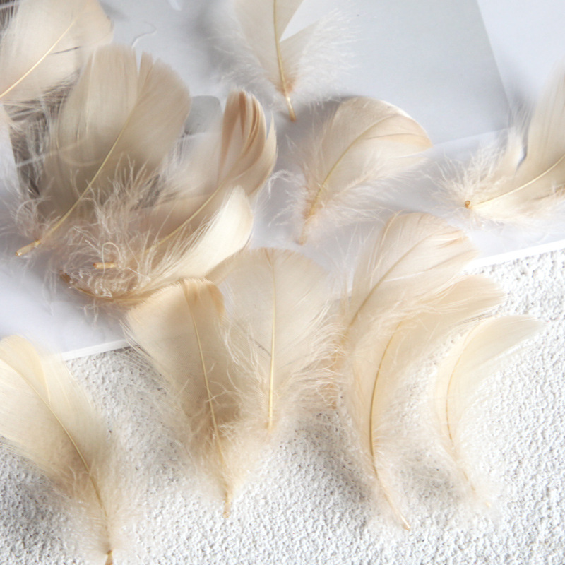 Picture of Manufacturer Wholesale Macaron Colorfulful Small Feather 5-8cm Goose Feather Small Floating Wave Ball Balloon Filling Decorative Material