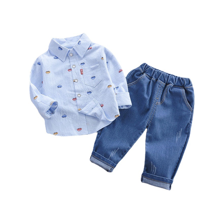 Picture of Wholesale boys' spring clothing suit 2022 new trendy handsome baby children's baby spring and autumn 1-3 years old children's clothing