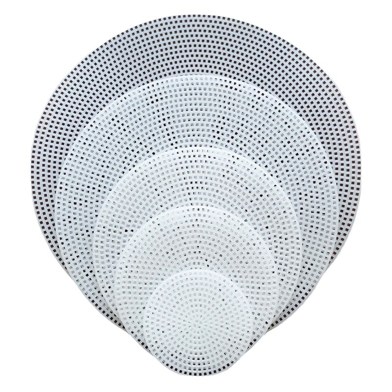 Plastic mesh plate round long bottom shaping piece accessories crochet diy wool knitting tool material bag