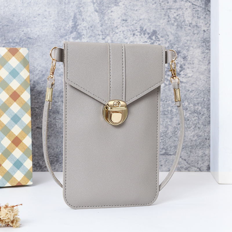 Picture of Touchscreen Mobile Phone Coin Purse Women's New Fashionable Multi-function Korean Style Fashionable Shoulder All-match Simple Crossbody Bag