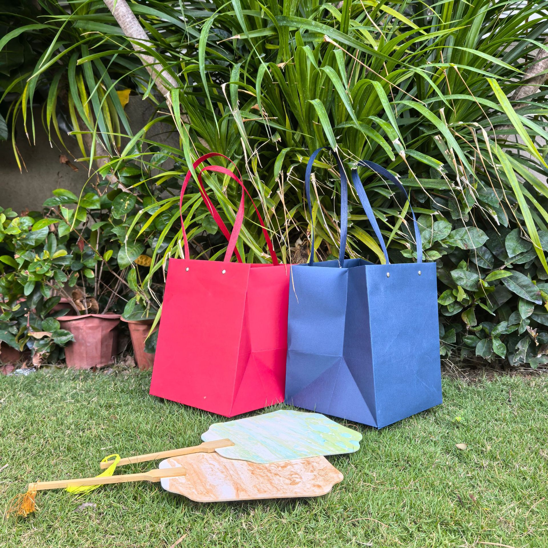 Special Paper Bag Rivet Square Gift Bag Liu Ding Paper Bag in stock Blank Cake Tote Bag Gift Return Gift Printing