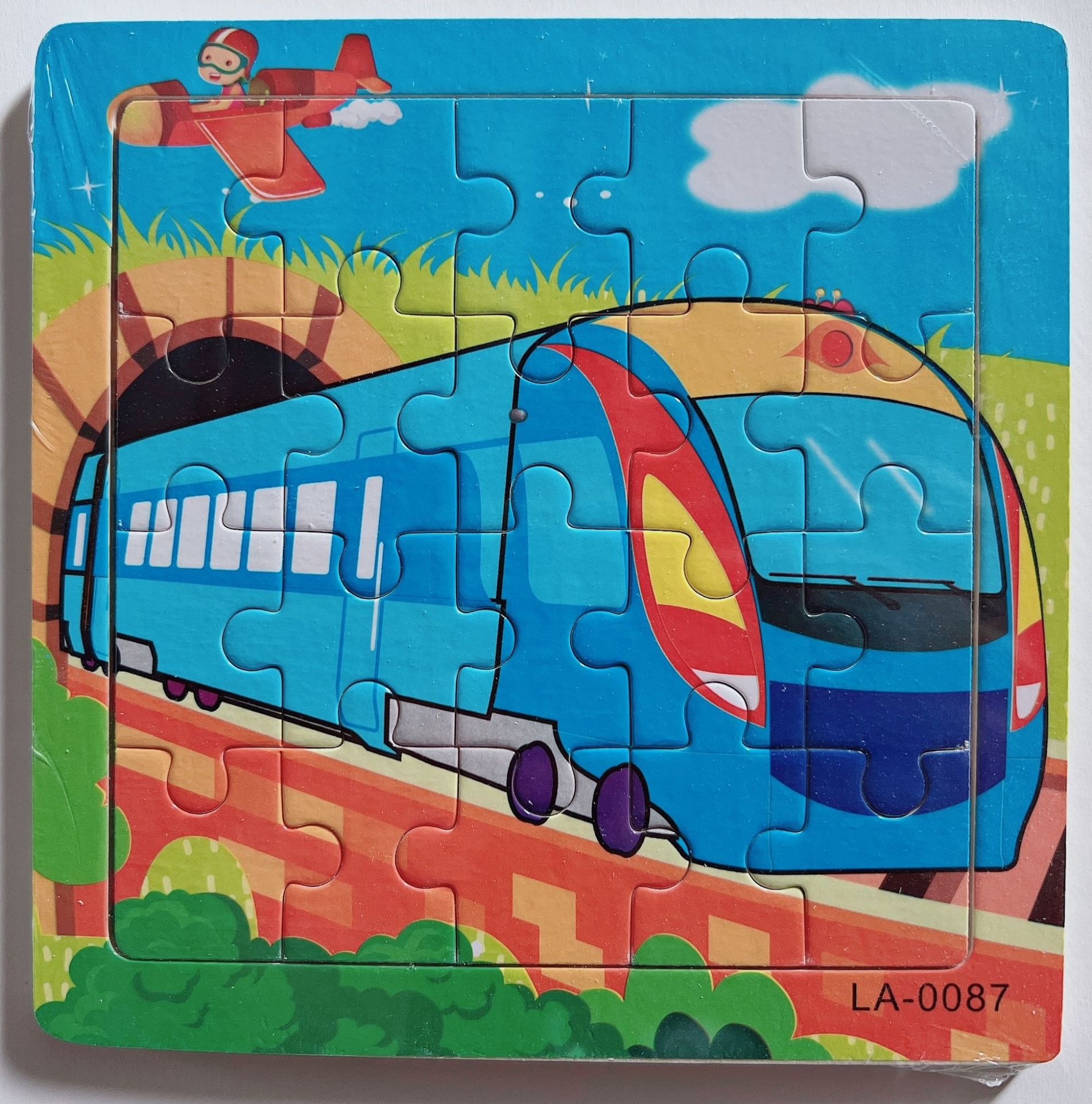 Picture of 20 Pieces of Wooden Kidsren's Intellectual Toys, Wooden Puzzles, Cartoon Animals, Street Stall Toys, Factory Direct Supply