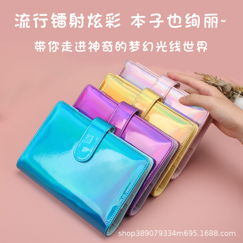 Picture of Foreign trade for colorful laser Macaron loose-leaf notebook a6 notepad creative trend notebook wholesale