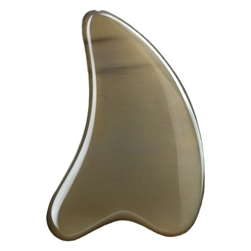 Thickened Natural White Buffalo Horn Scraper Face Beauty Face Eye Stretch Stick Scraper Face Scraper Face