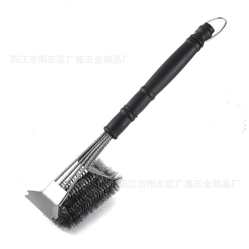 Picture of BBQ cross-border cleaning barbecue brush steel wire brush barbecue grill net Brush grill steel wire brush cleaning brush barbecue tools