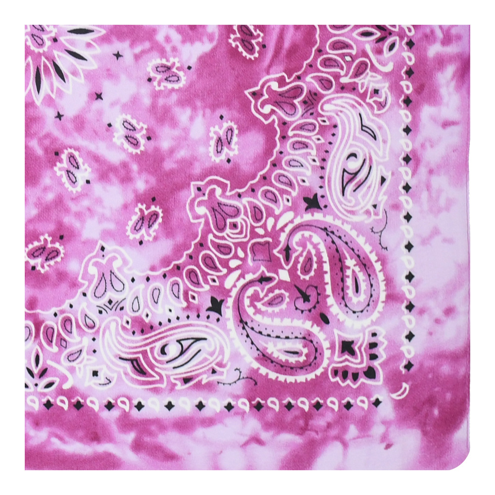 Picture of European and American cross-border all-match tie-dyed polyester melon seeds flower outdoor sports scarf ameikaji motorcycle all-match square scarf