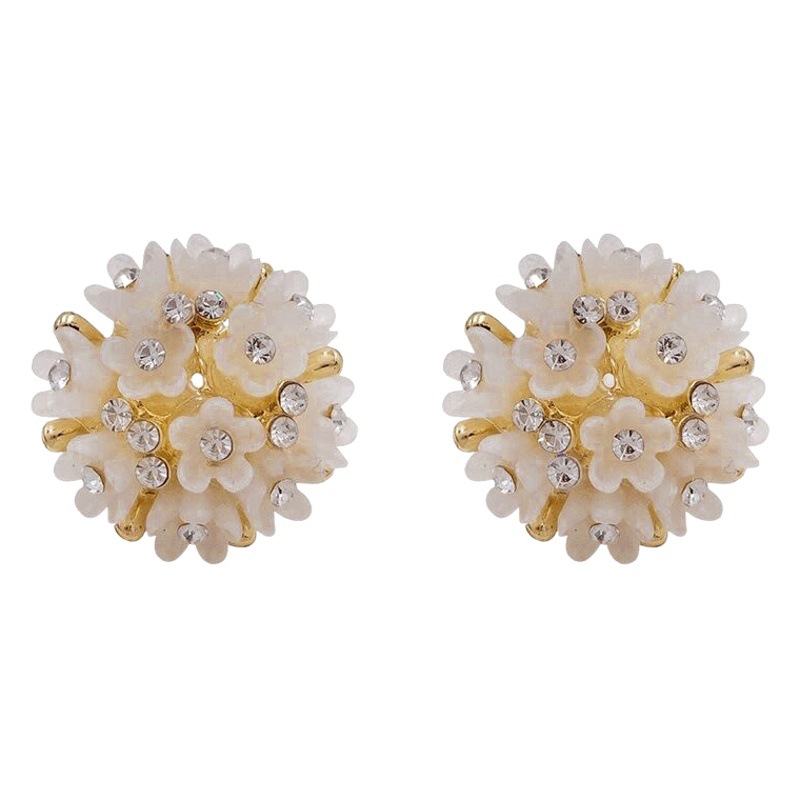 Super Fairy Accessible Luxury Niche Design Flower Earrings Women's Cool Style Earrings 2024 New Trendy High-End Earrings Summer