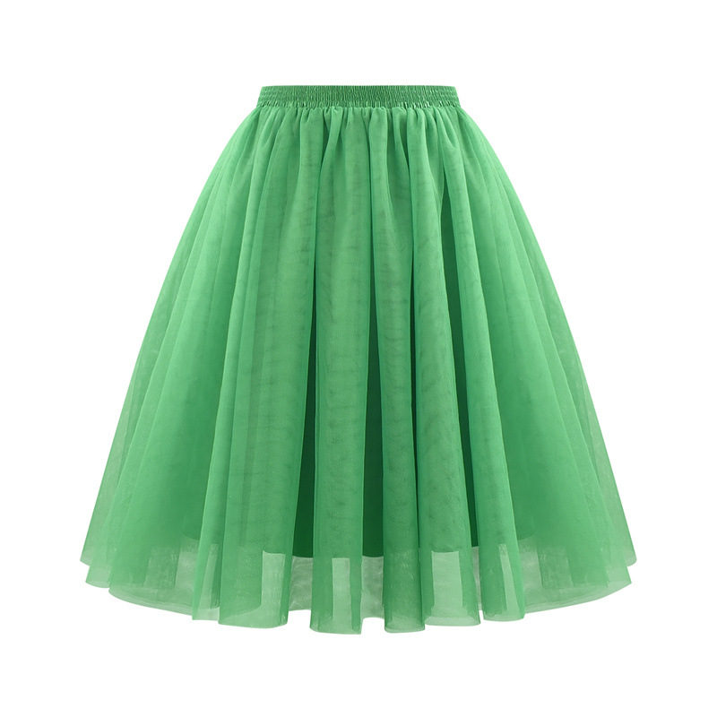 Picture of Amazon's New Skirt Women's Spring and Summer Trendy Fairy Style Large Size Mesh Tutu Skirt Large Size Slimming