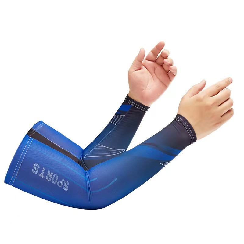 Picture of Sun protection ice oversleeve men's oversleeve Ice Silk gloves women's summer thin UV protection riding face towel driving source