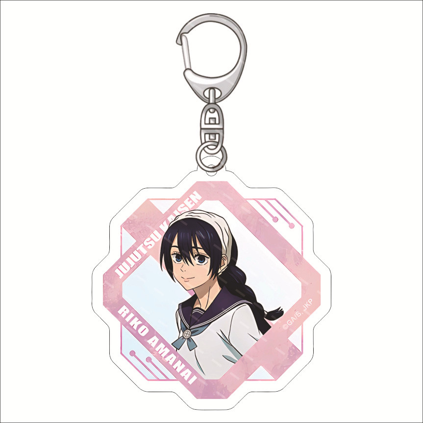 Picture of Curse battle: Huaiyu Jade folding key chain Five Wu Xia Youjie Fu black seer acrylic pendant