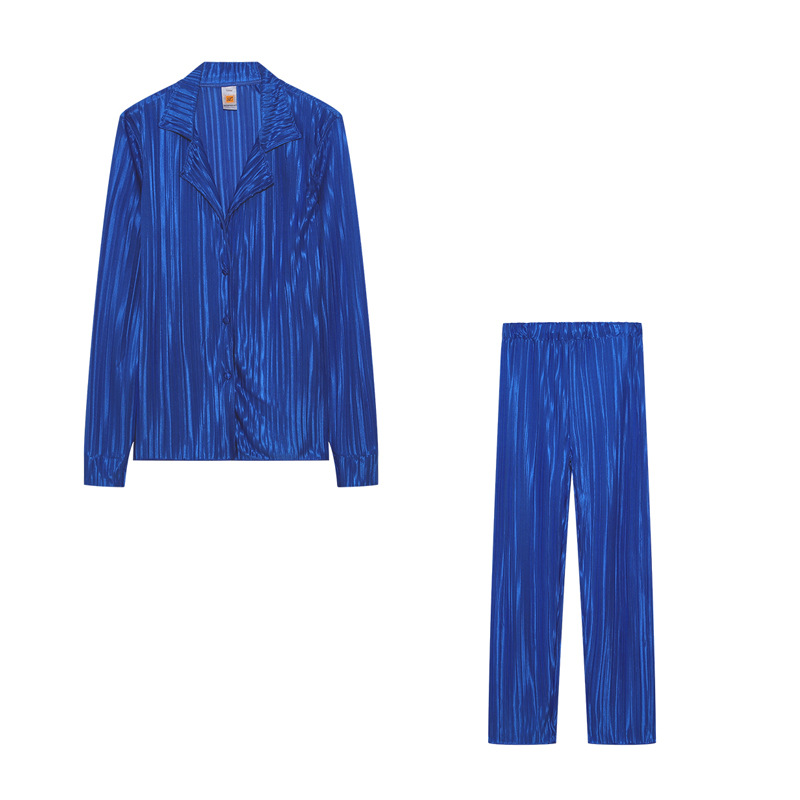 Picture of 2023# European and American Women's Amazon Independent Station Hot Explosions Sexy Pleated Loose Casual Multicolor suit