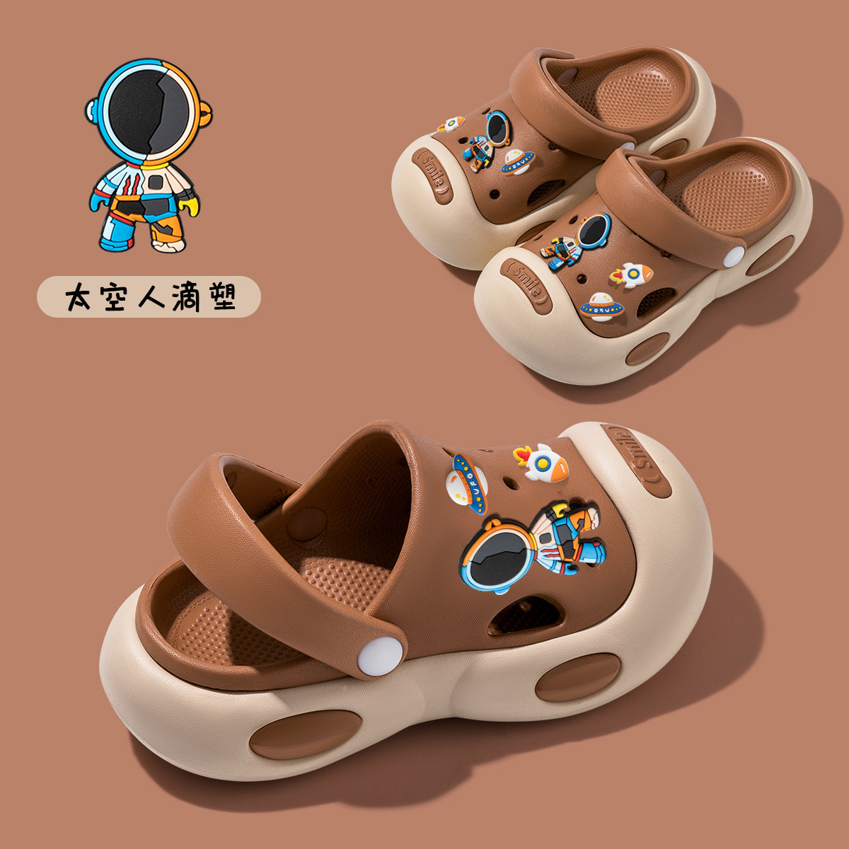 Children's Slippers Boys 2025 New Style Outer Wear Home Non-Slip Beach Baby Soft Sole Cave Shoes Summer Girls