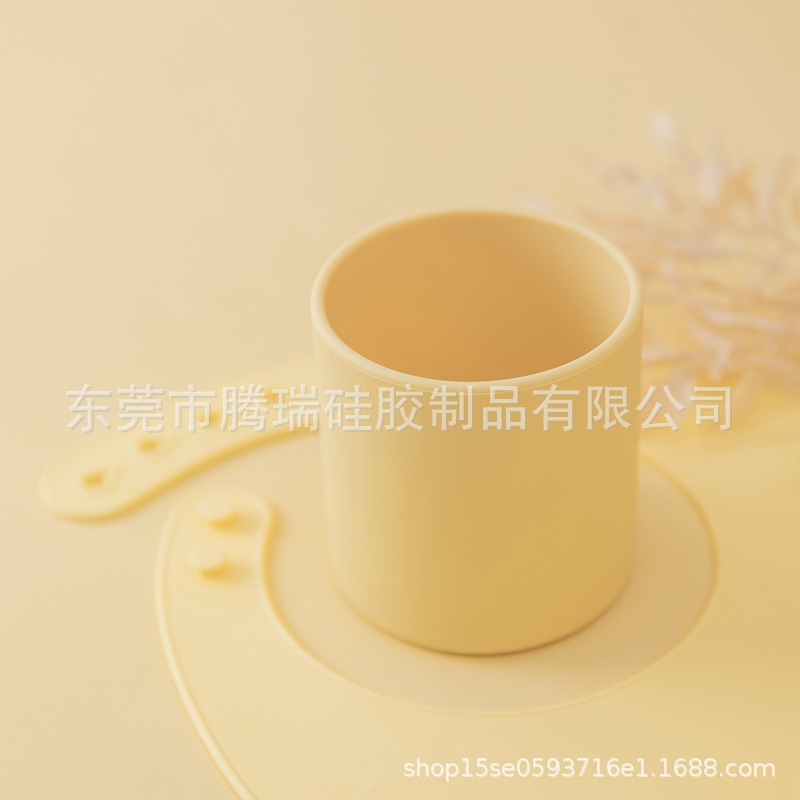 Picture of Infant Grade Silicone Drop-resistant Baby Water Cup Candy-colored Open Children's Water Cup High Temperature Resistant Baby's Learning Cup