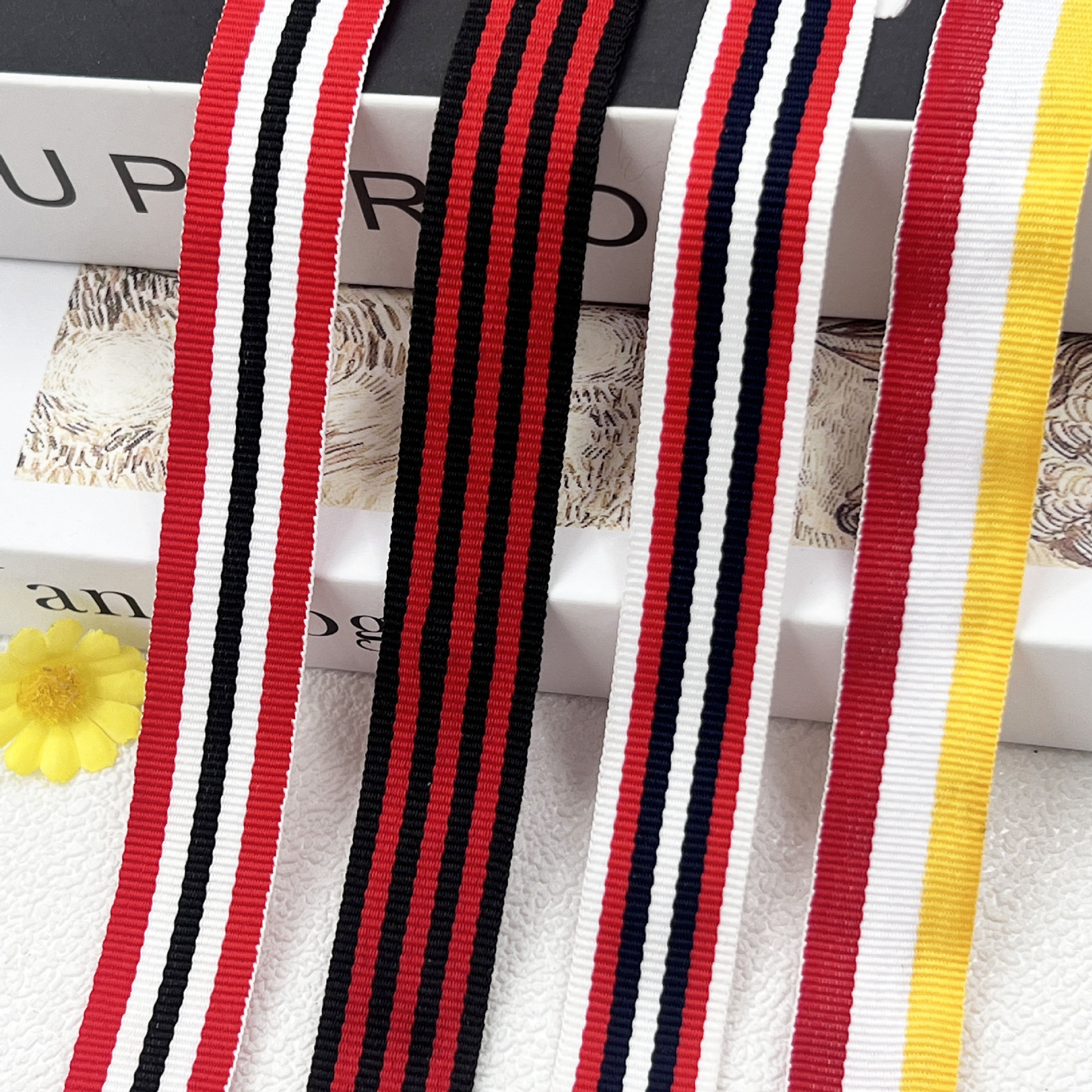 Inter-color Jacquard Ribbon Home Textile Bags Shoes and Hats Thread Cap Bags with Clothing Accessories Large Price Excellent New in stock