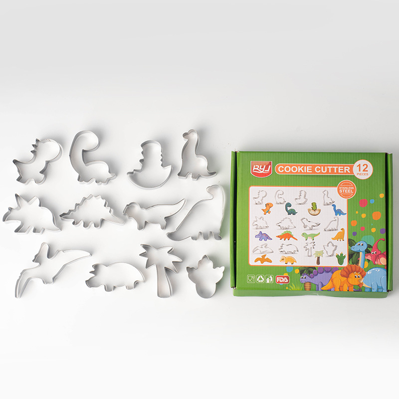 Picture of Animal Theme Series Kids diy Baking Biscuit Mold Cookie Cutting Mold Cake Stainless Steel Baking Tools