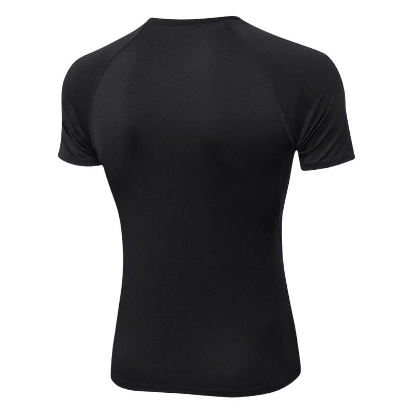 Men's Quick-drying Clothes Short-sleeved Sports Running Fitness Clothes Sweat-wicking T-shirt High Elastic Training Short-sleeved Top 01217