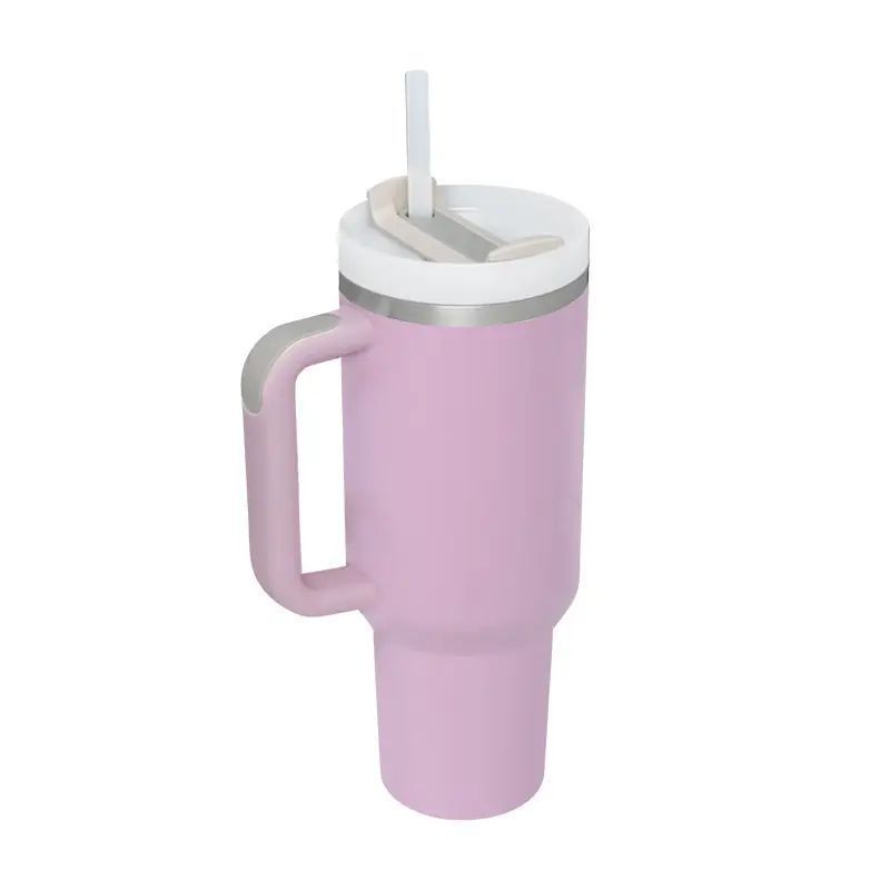 Picture of Cross-border 40oz generation second generation car cup 304 stainless steel handle thermos cup large capacity straw ice cup