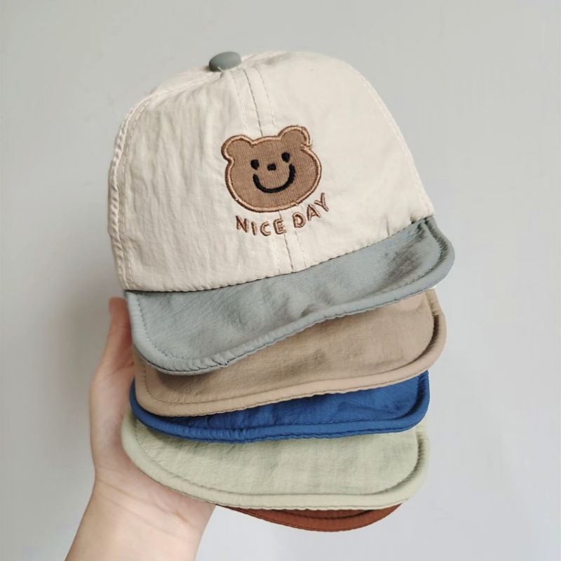 Ins Korean Style Baby Hat Thin Summer Baby Peaked Cap Boys and Girls Sun Protection Baseball Cap Trendy