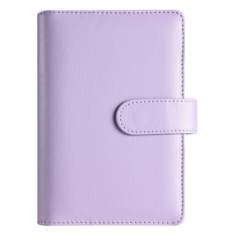 Picture of A6 Binder Cross-Border Creative Notebook Wholesale Zipper Bag Macaron Pu Leather Cash Budget Notebook