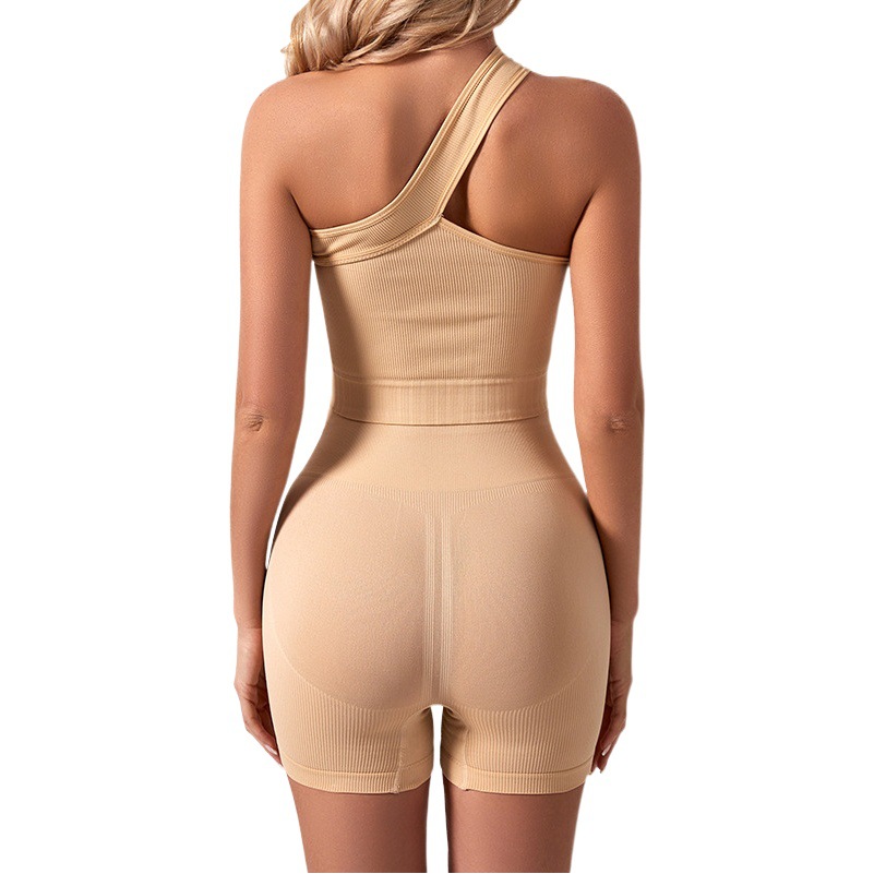 European and American Seamless Push-up Bra Women's Underwear Sports Fitness Shockproof Shoulder-free Beauty Vest Comfortable Casual Suit