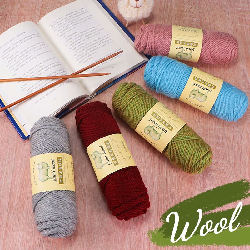 Aodao wool wool Australian wool hand-knitted crocheted stick needle blanket hat scarf coat thick baby wool ball
