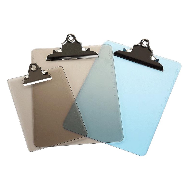 The Owner Recommends Hangable Student Test Paper Information Writing Pad, Plastic Transparent A4 File Board Clip, Portable