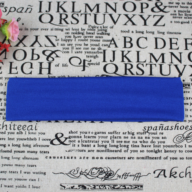 Picture of Factory Direct Supply Korean Style Hair Accessories Yoga Headband Sports Headband Elastic Monochrome Hairband Headband Printable Pattern