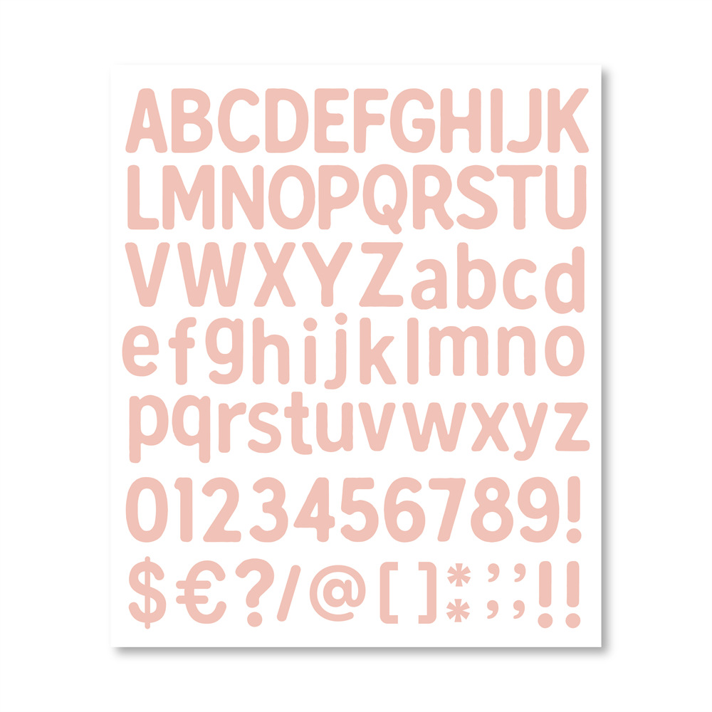 Picture of Amazon TK cross-border diy letters and numbers stickers colorful combination stickers water cup stickers creative index hand account stickers
