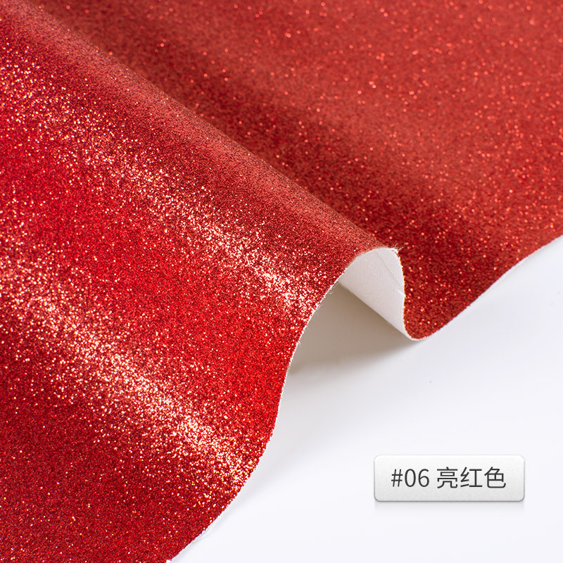 Picture of Glitter Cloth Pu Leather Fabric Glitter Christmas Glitter Sequin Textile Leather Glitter Clothing Accessories