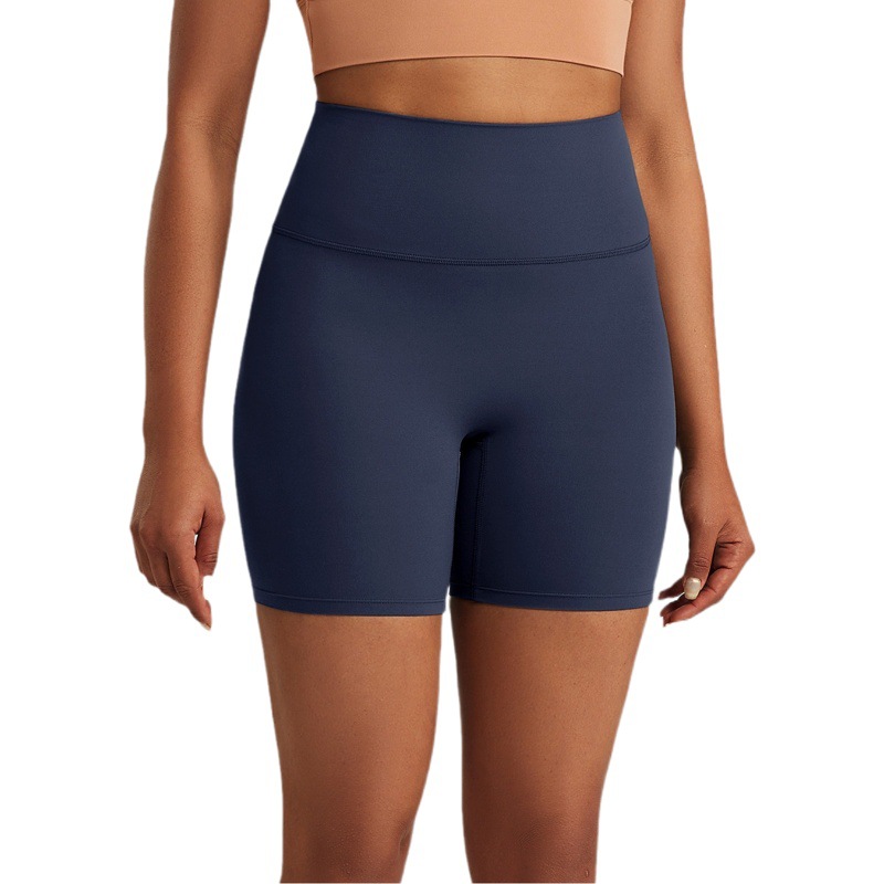 NUF No Embarrassment Line Yoga Shorts Women's Antibacterial Naked High Waist Stretch Leggings Sports Fitness Three-point Pants