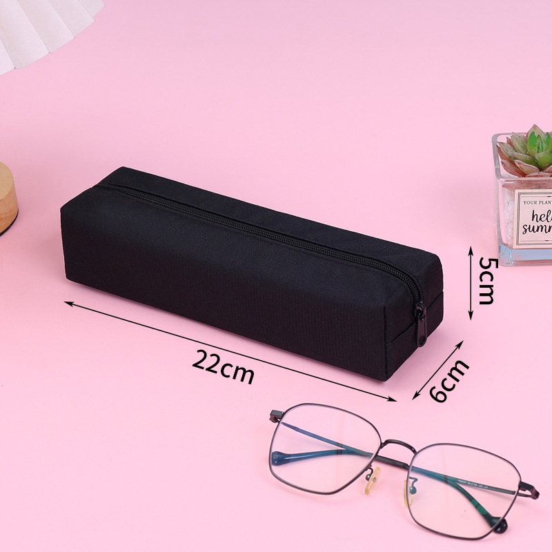 Picture of Simple Large-Capacity Pencil Bag for Boys and Girls, Stain-Resistant Pencil Box, Student Square Pencil Bag, Customized Promotional Pencil Box