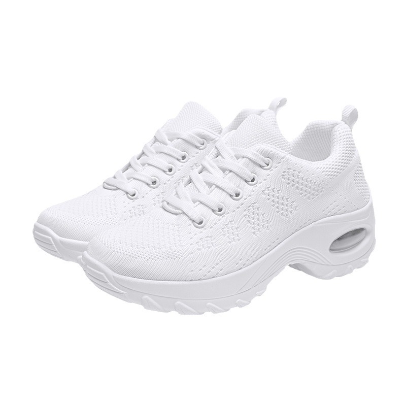 Picture of White Dance Shoes Dancing Shoes Square Dancers Soft Sole Running sneaker Lightweight Air Cushion Ghost Step Dancing Shoes New