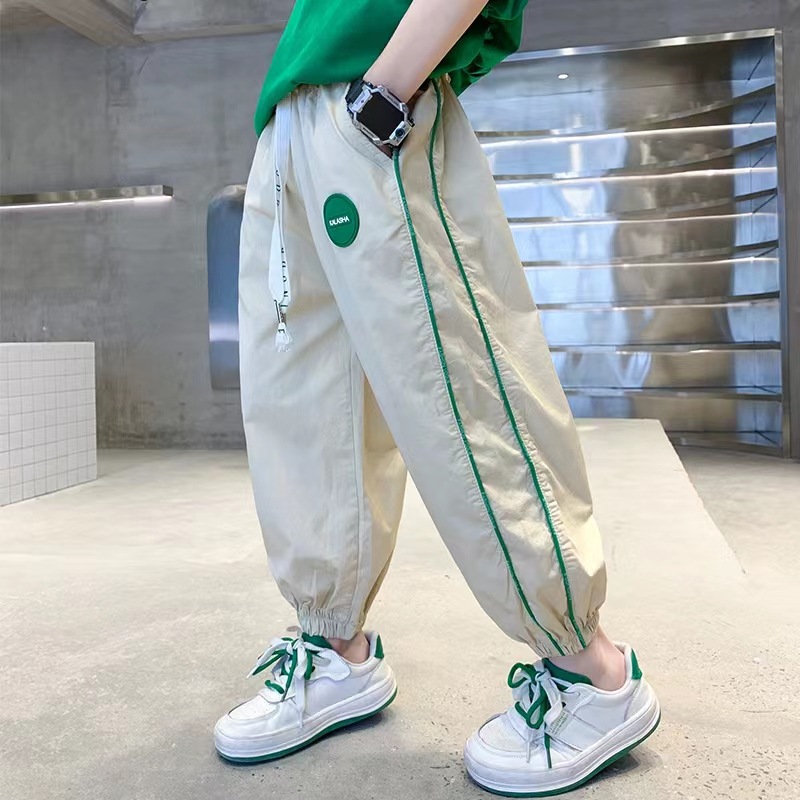 Boys' Pants Summer Thin 2023 New Children's Summer Anti-mosquito Pants Big Trendy Boys Handsome Quick-drying Pants