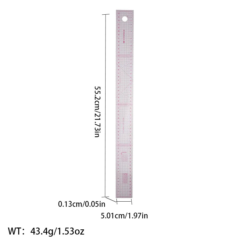 Picture of Pattern printing ruler clothing scale pattern making clothing curve cutting sewing tool multi-functional pattern printing ruler