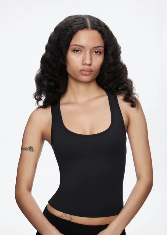 Picture of Spot Tankair Sexy Tight-Fitting High-Elastic Square-Neck Racer Vest Women's Fitness Quick-Drying Sports Short Top