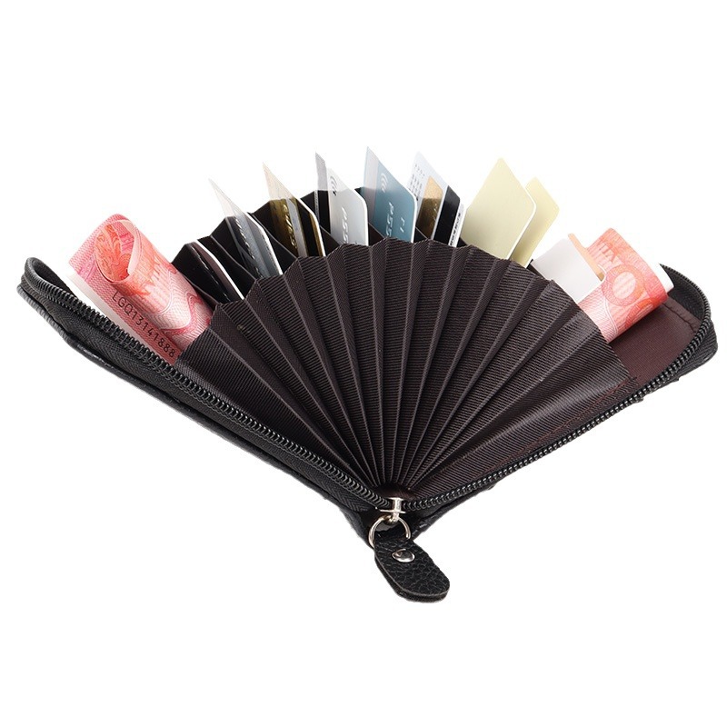 Picture of Cross-Border Organ Multifunctional Card Holder Foreign Trade New Hot Product Multi-Color Anti-Theft Zipper Vertical Short Wallet