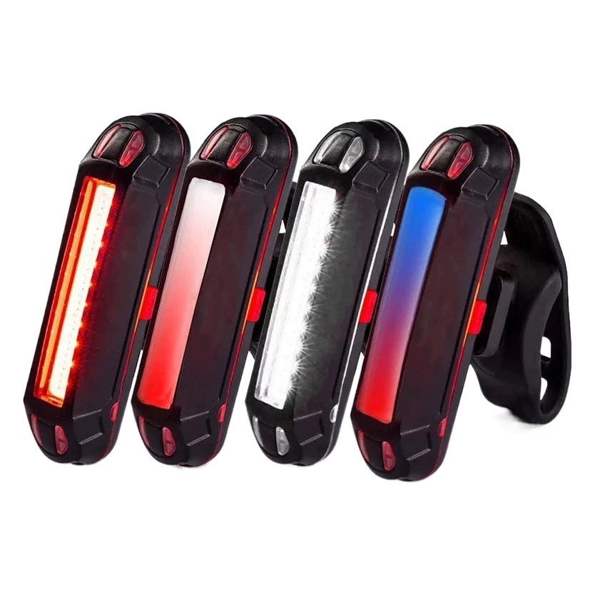 Bicycle Tail Light Outdoor High-Bright USB Charging Bicycle Light Night Cycling Mountain Bike Led Warning Light Cycling Equipment