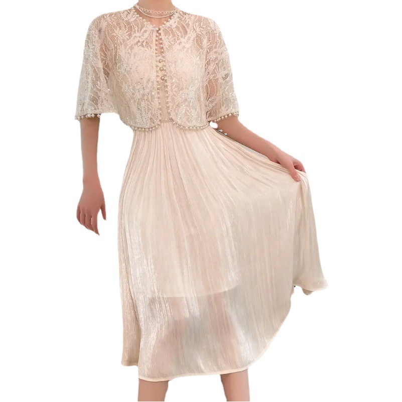 Summer 2025 Elegant Annual Meeting Wedding Shawl Cardigan Chinese Style Lace Thin Cheongsam Poncho Shawl Jacket