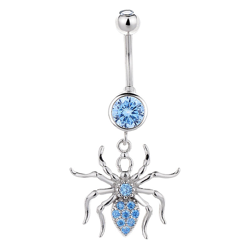 LOYAL spider 925 sterling silver jewelry navel ring hot girl trendy navel accessories anti-allergy non-inflammatory navel nail factory wholesale