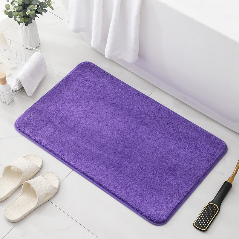 Picture of Thickened Imitation Cashmere Bathroom Toilet Bathroom Toilet Door Water-Absorbent Non-Slip Floor Mats Door Mats Home