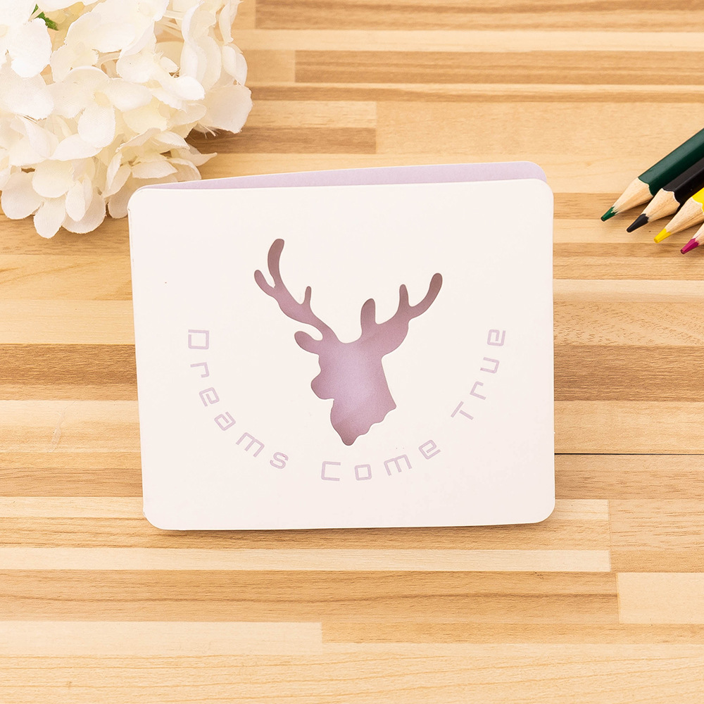 Picture of Cross-border hollow small fresh business simple greeting card birthday gift flower shop after-sales card activity message creative card