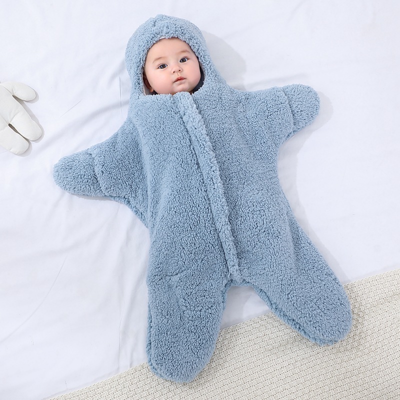 Picture of Bag Baby Newborn Thick Newborns Go Out with Quilt Sleeping Bag Dual-purpose Warm and Soft in Autumn and Winter