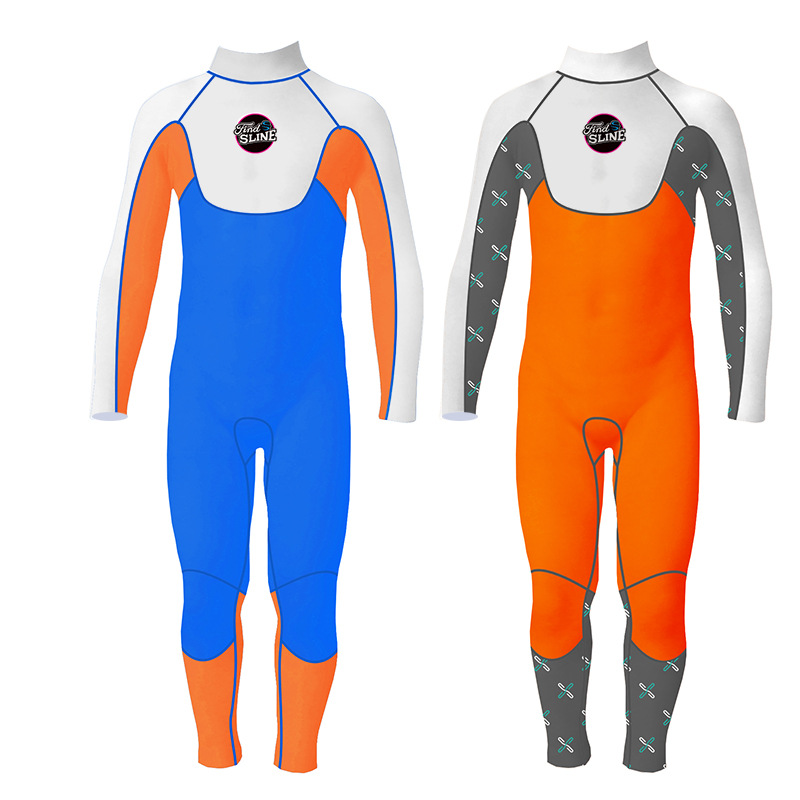 Picture of 3mm children's wetsuit slinx warm one-piece Children's swimsuit boy's diving suit children's surfing jellyfish suit