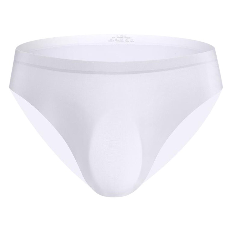 120 one-piece Ice Silk men's underwear seamless nylon briefs 3D die integrated slim breathable cool