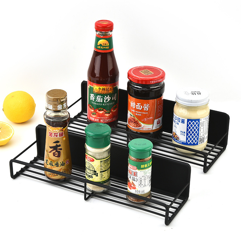 Japanese-style Non-perforated Refrigerator Side Magnetic Absorption Storage Rack Multi-functional Kitchen Storage Rack Preservation Film Spice Tank Rack