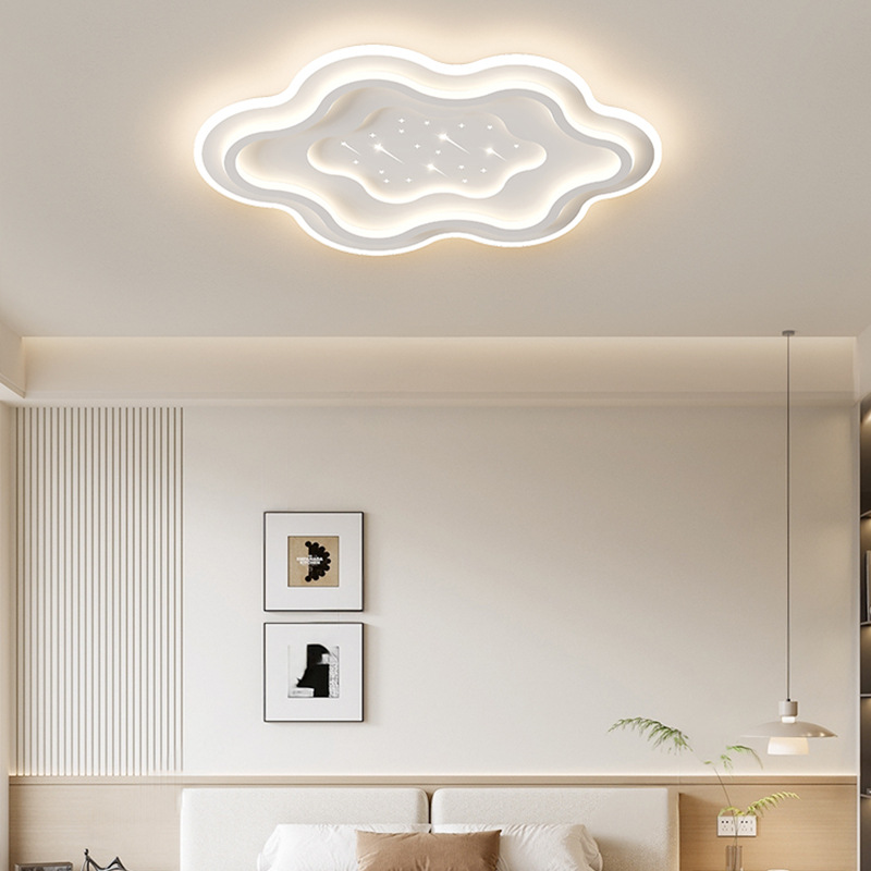 Picture of 2025 New Modern Atmospheric Living Room Ceiling Light Nordic Creative Gypsophila Ultra-thin Full Spectrum Eye Protection Bedroom Light